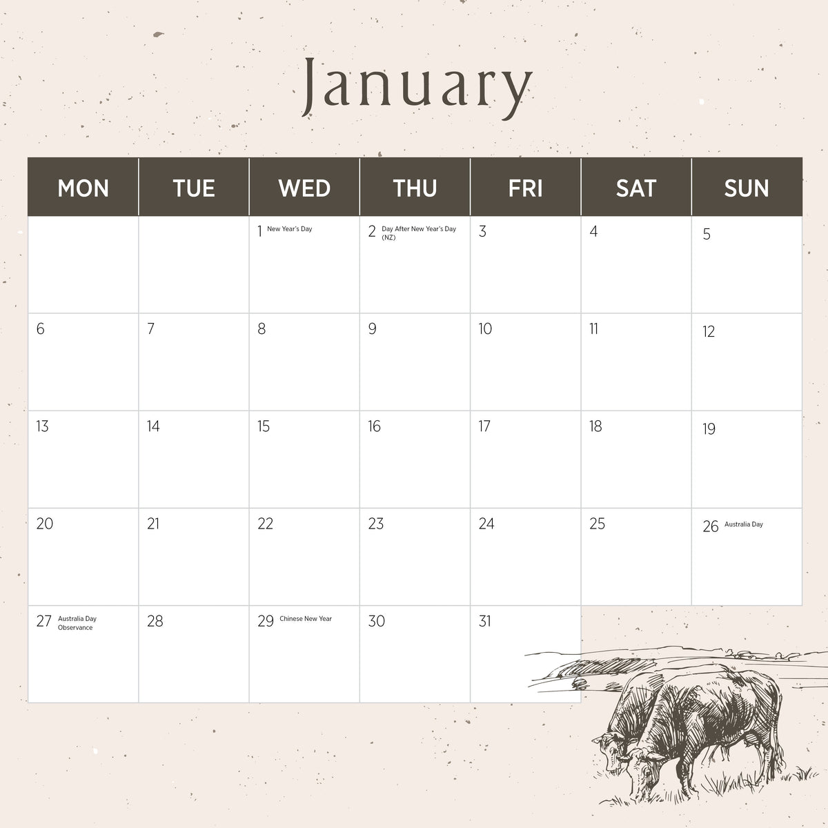 English Countryside 2025 Calendar Paper Pocket English Countryside Calendar 2025