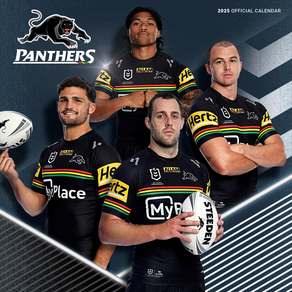 NRL Penrith Panthers 2025 Calendar Paper Pocket nrl-penrith-panthers-2025-calendar-paper-pocket