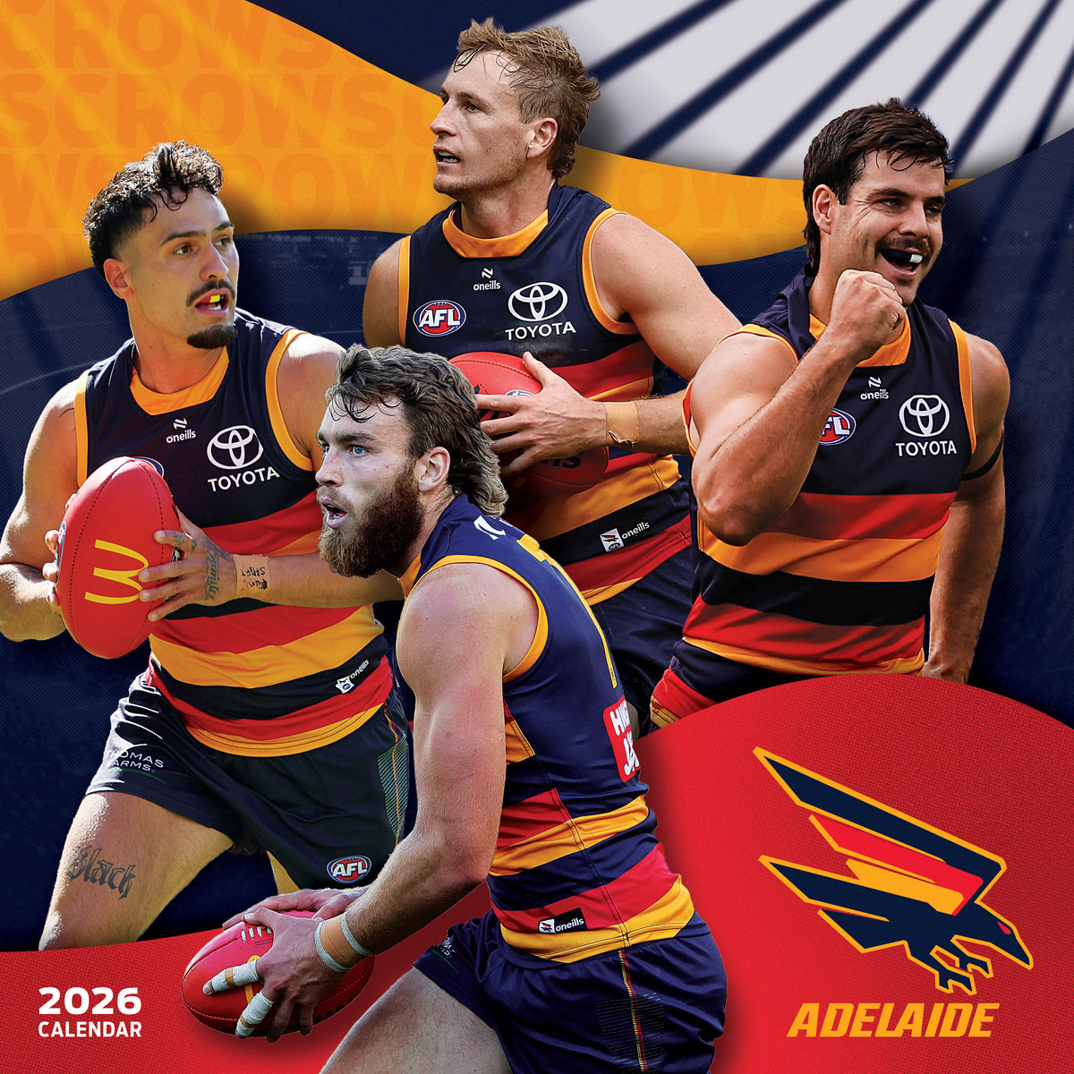 AFL Adelaide Crows 2026 Calendar - Paper Pocket Calendars, Diaries and ...