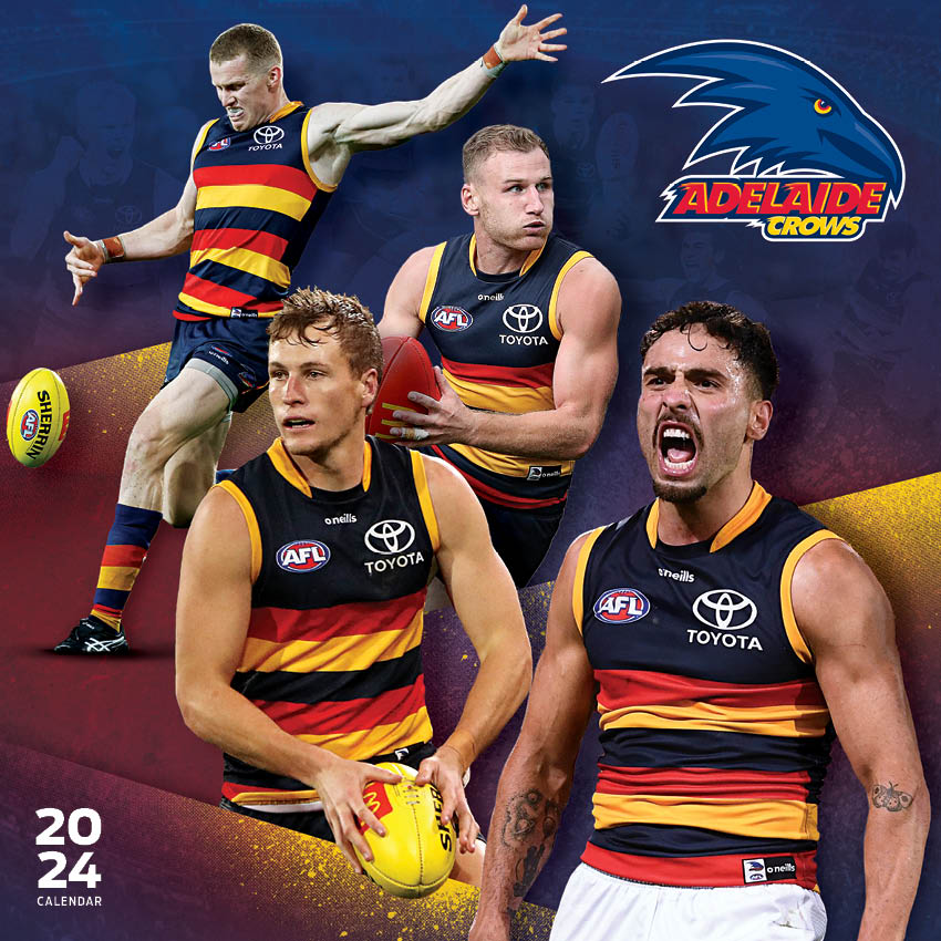 2025 AFL Adelaide Crows Calendar Paper Pocket
