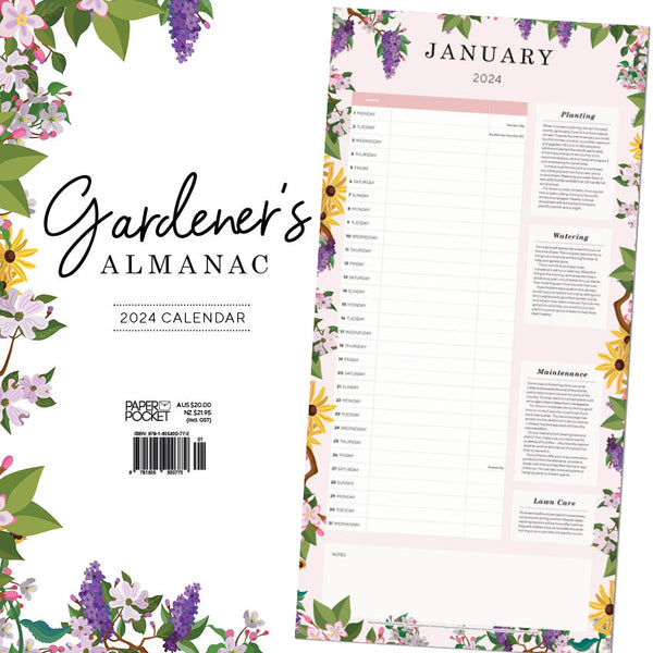 2024 Gardeners Almanac Calendar – Back Cover