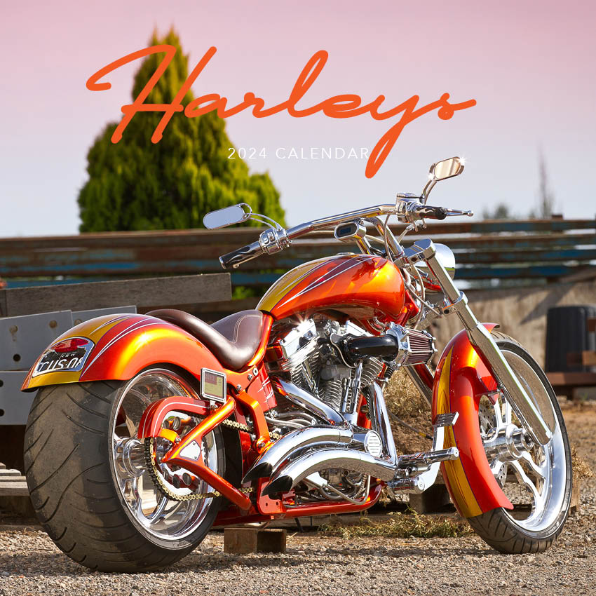 2024 Harley Davidson Calendar Paper Pocket
