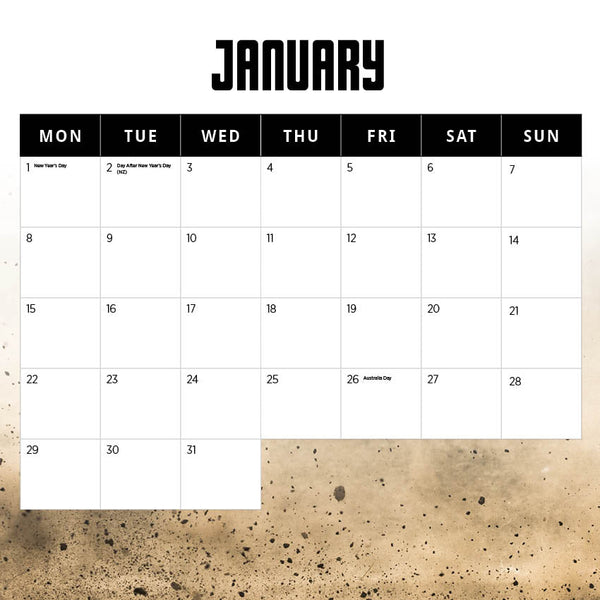 2024 Motocross Calendar – Month Overview