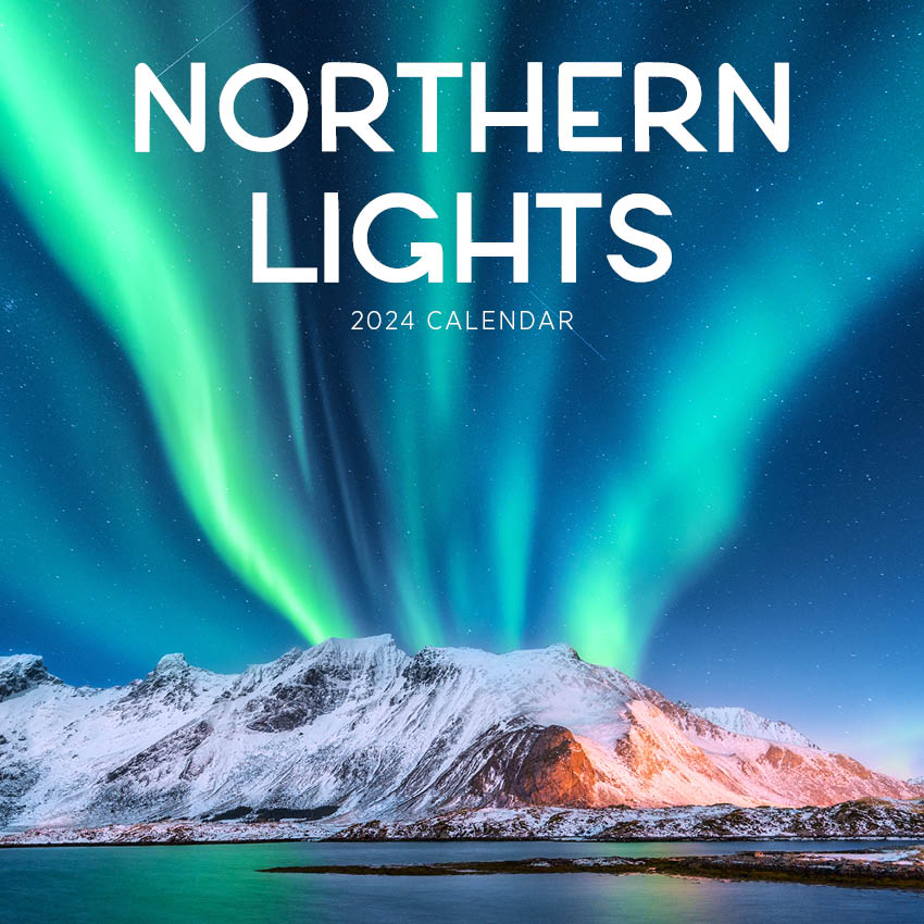 2024 Northern Lights Calendar Paper Pocket