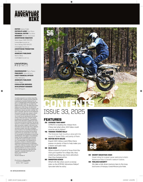Australian Adventure Bike Magazine Issue 33