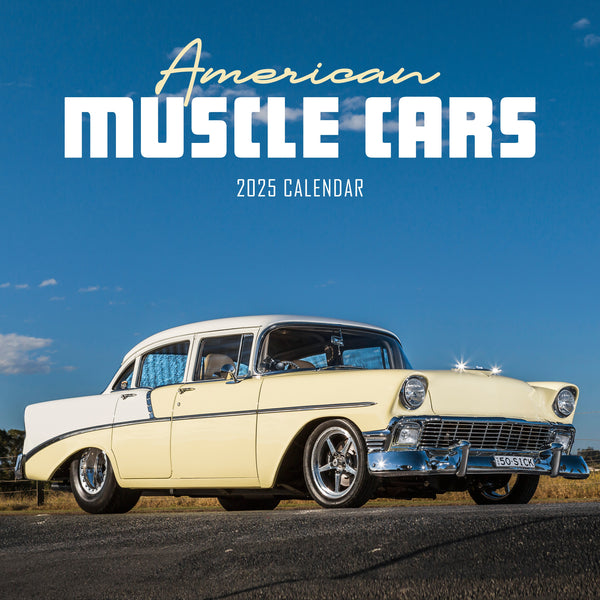 American Muscle Cars Calendar 2025 Cover