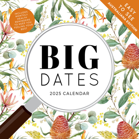 Big Dates Australiana Calendar 2025 Cover