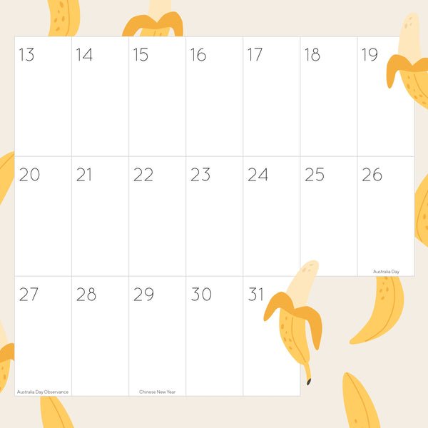 Big Dates Biggest Things Calendar 2025 January