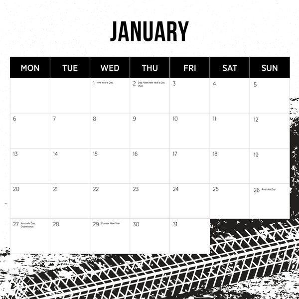 Big Rigs Calendar 2025 January