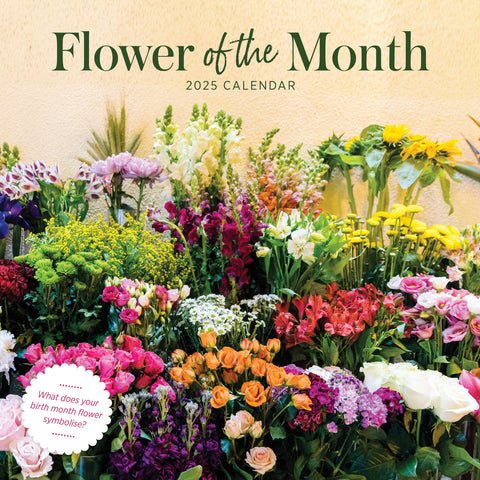 Flower of the Month Calendar 2025 Cover