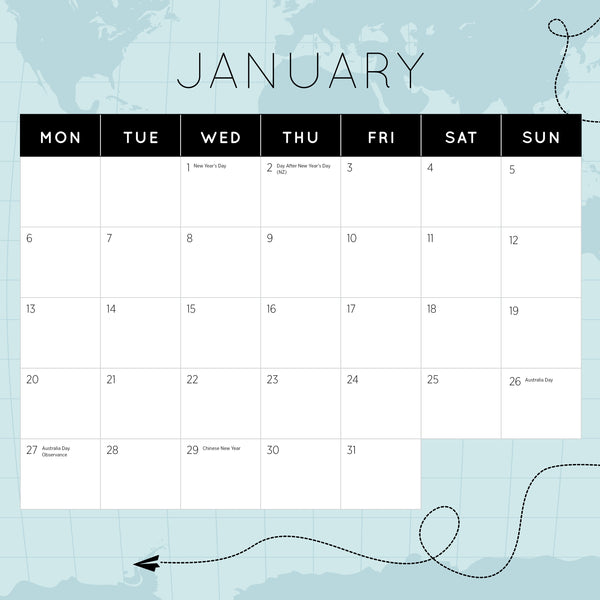 Greatest Drone Shots Calendar 2025 January