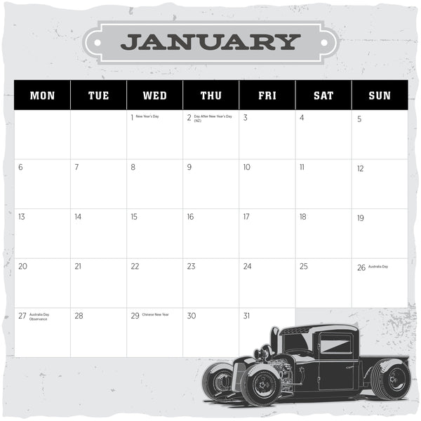 Hot Utes Calendar 2025 January