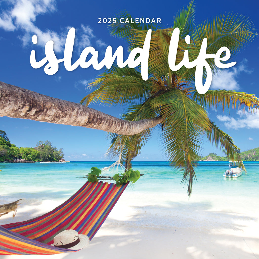 Island Life 2025 Calendar - Paper Pocket
