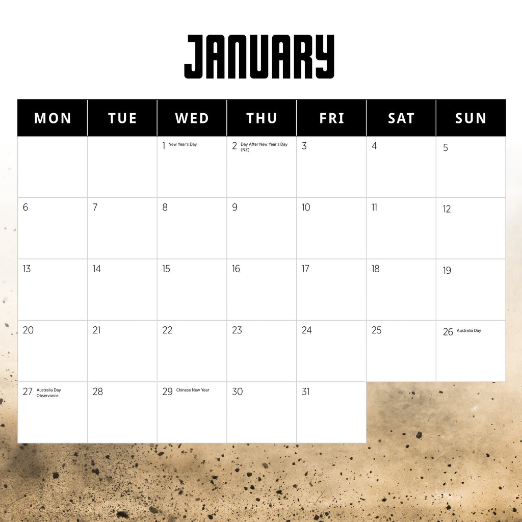 Motocross 2025 Calendar - Paper Pocket