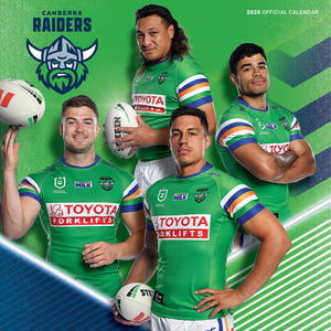 NRL Canberra Raiders Calendar 2025 Cover