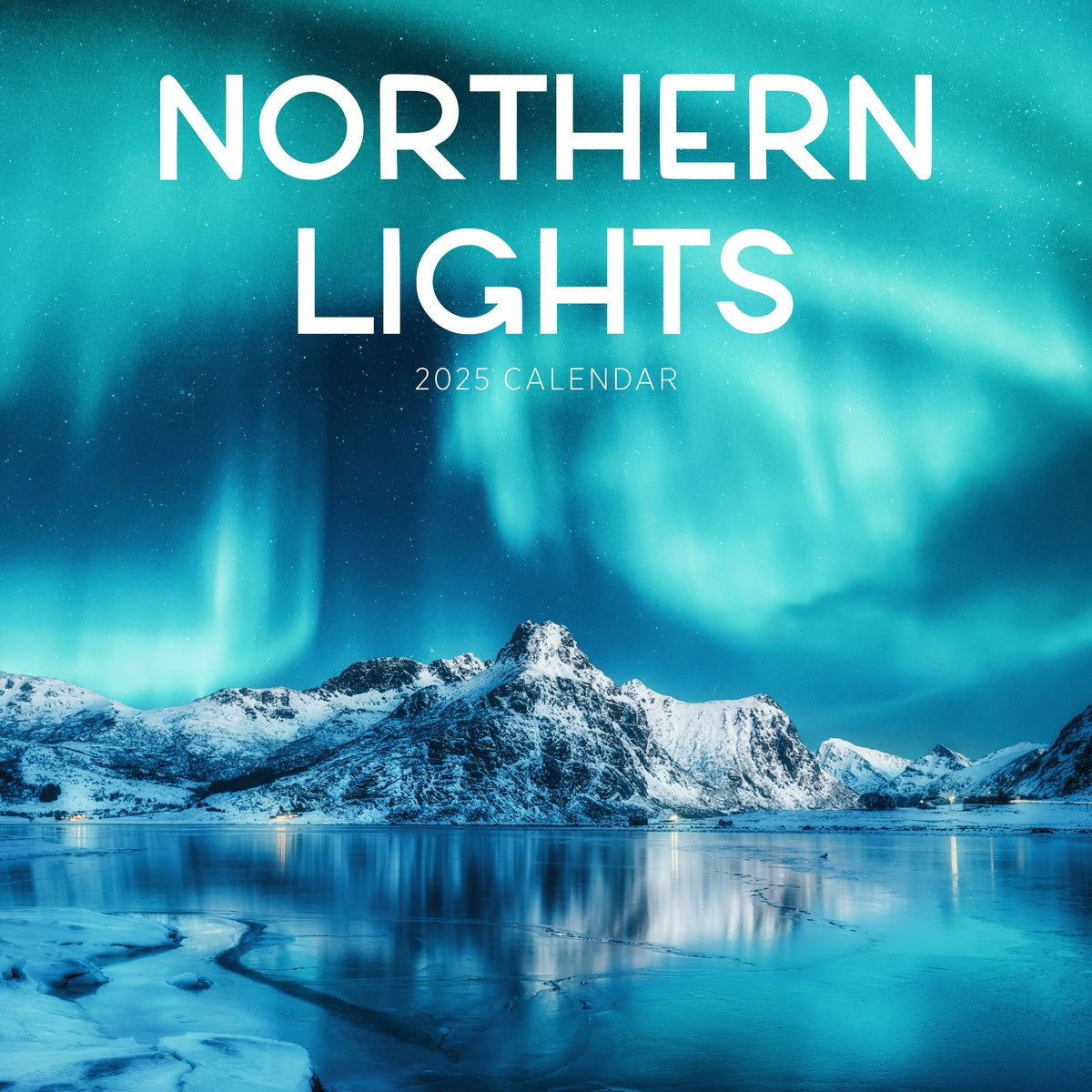 Northern Lights 2025 Calendar Paper Pocket