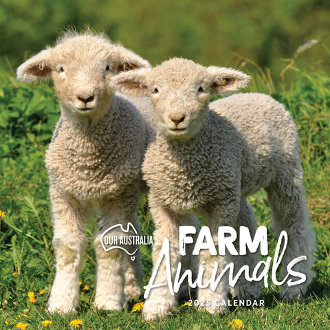 Our Aust. Farm Animals Calendar 2025 Cover