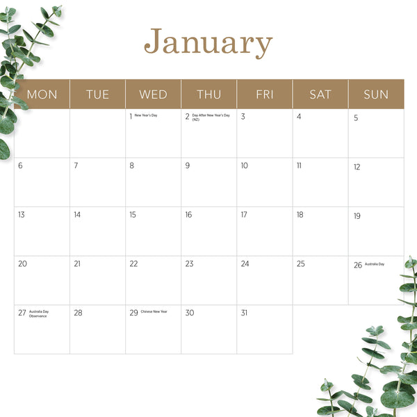 Our Aust. Homesteads Calendar 2025 January