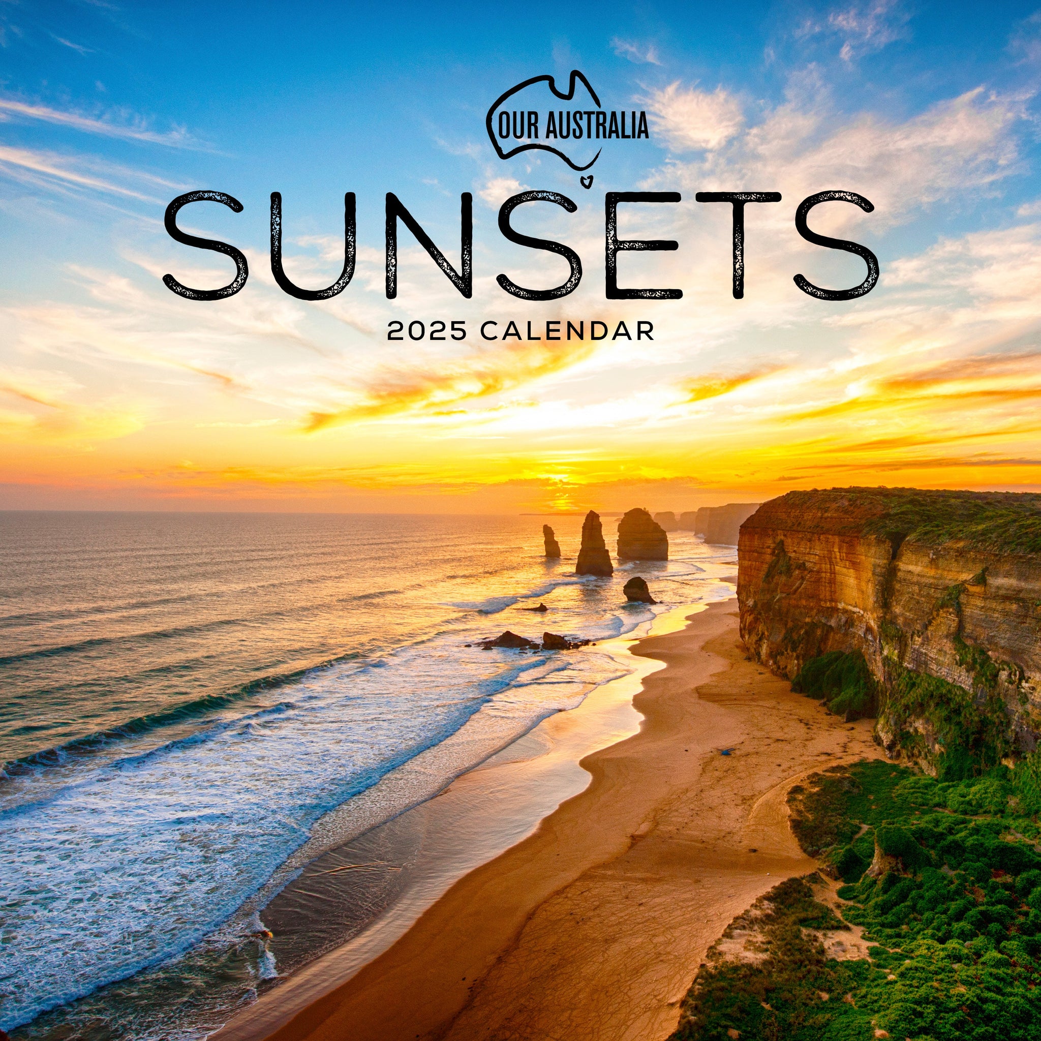 Our Aust. Sunsets Calendar 2025 Cover