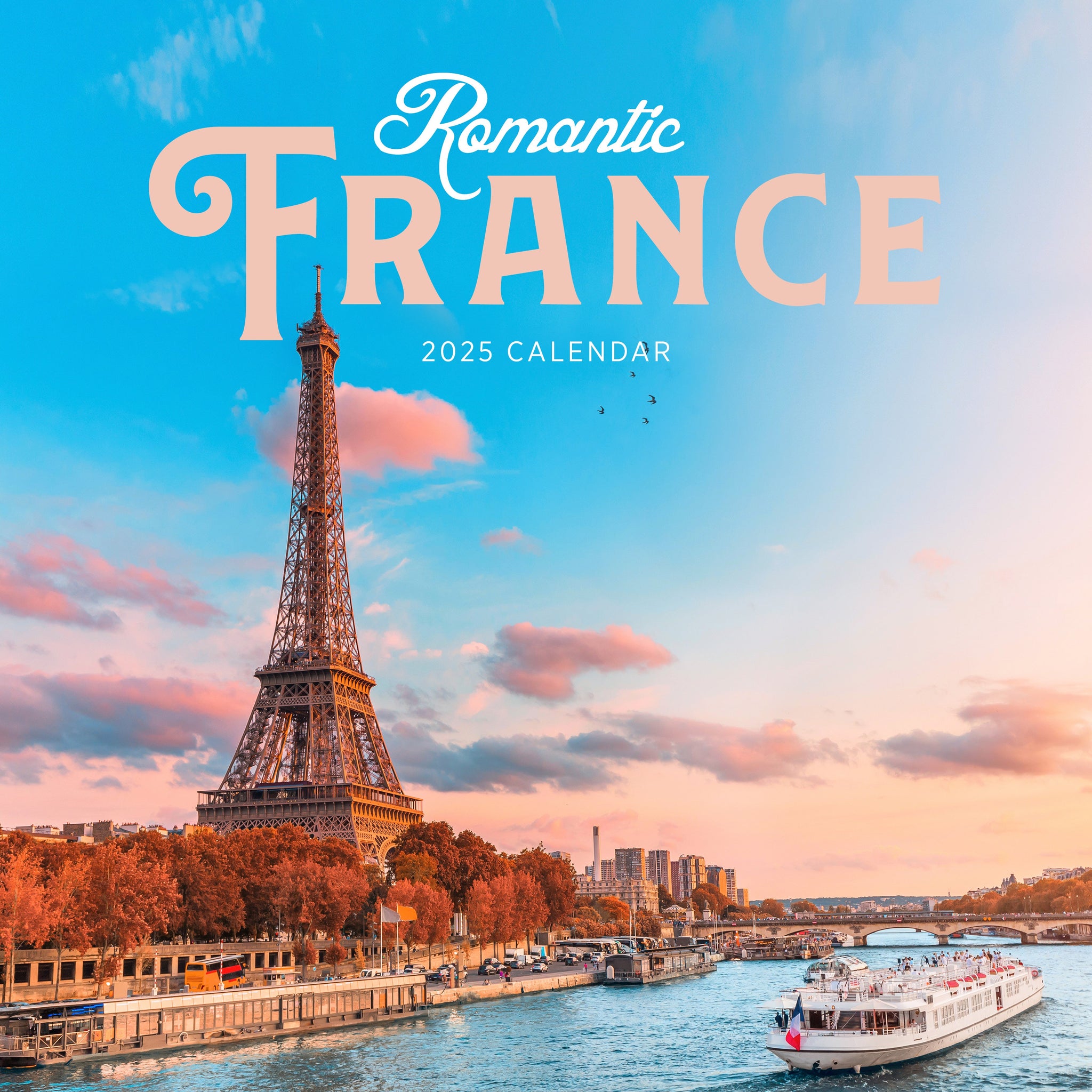 Romantic France Calendar 2025 Cover