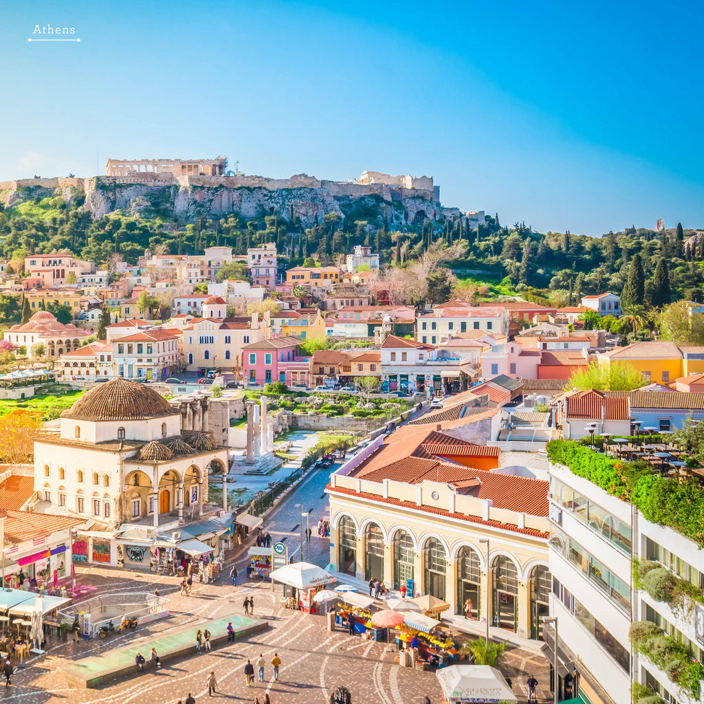 Romantic Greece 2025 Calendar - Paper Pocket