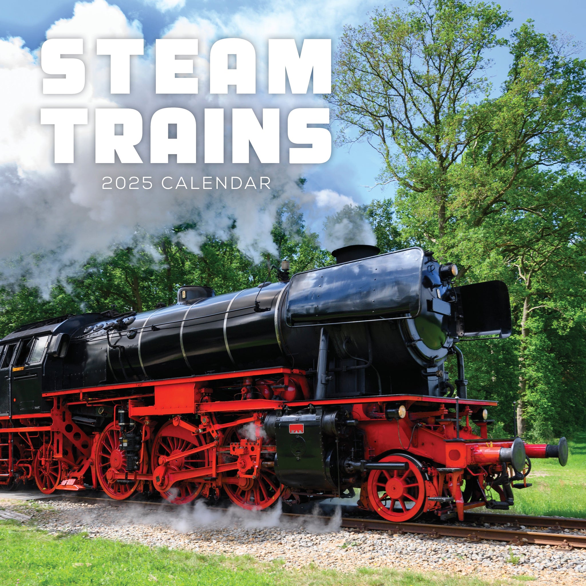 Steam Trains Calendar 2025 Cover