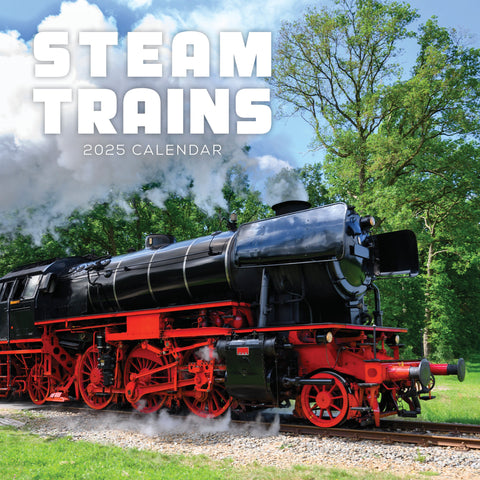 Steam Trains Calendar 2025 Cover