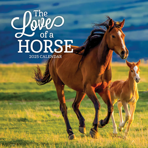 The Love of a Horse Calendar 2025 Cover
