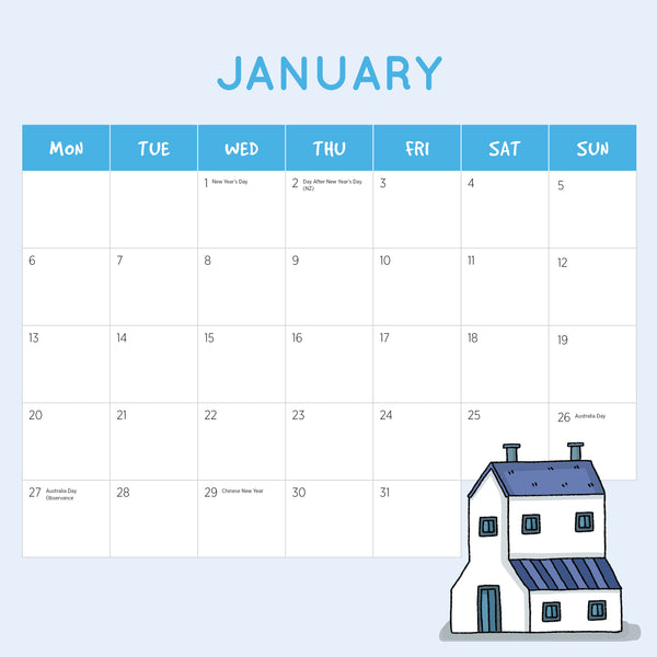 The World's Most Colourful Neighborhoods 2025 Calendar January