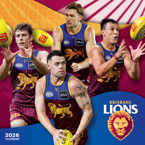 Afl Brisbane Lions 2026 Calendar Cover