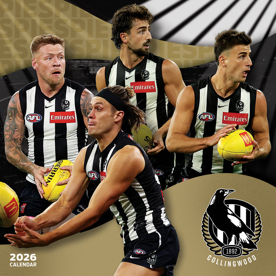 Afl Collingwood Magpies 2026 Calendar Cover