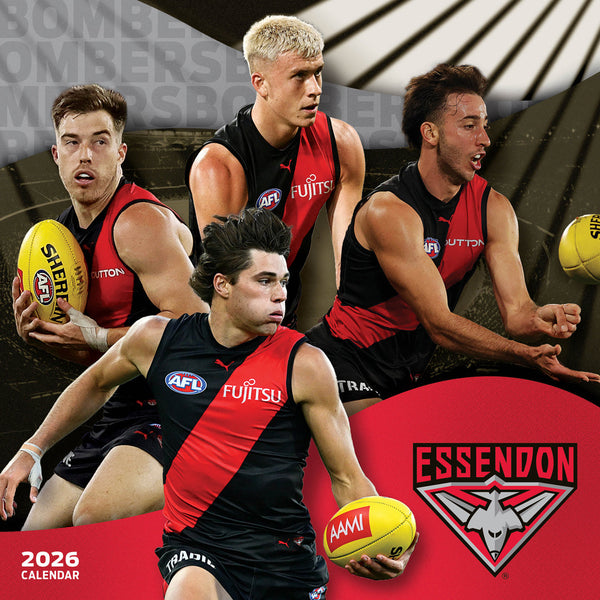 Afl Essendon Bombers 2026 Calendar Cover