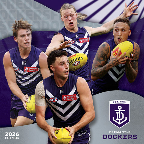 Afl Fremantle Dockers 2026 Calendar Cover