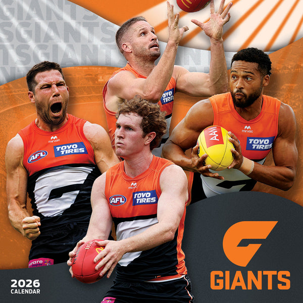 Afl Greater Western Sydney Giants 2026 Calendar Cover