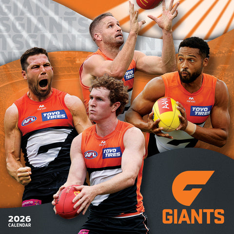 Afl Greater Western Sydney Giants 2026 Calendar Cover
