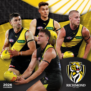 Afl Richmond Tigers 2026 Calendar Cover