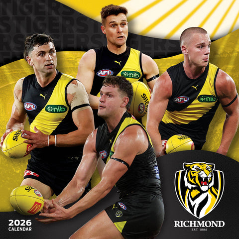 Afl Richmond Tigers 2026 Calendar Cover