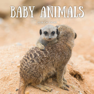 Baby Animals 2026 Calendar Cover