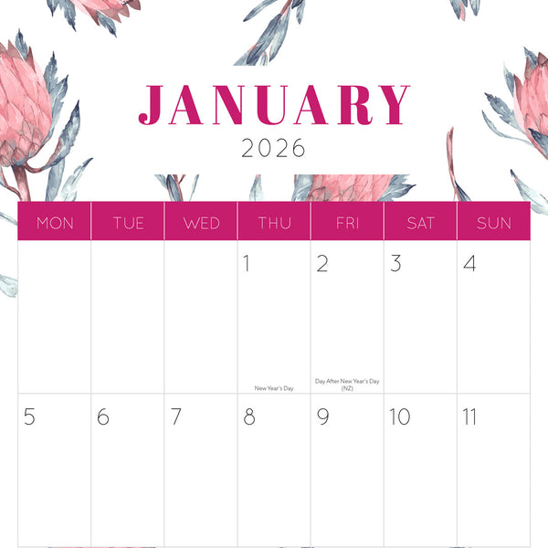Big Dates Easy To See Australiana 2026 Calendar Internal Image
