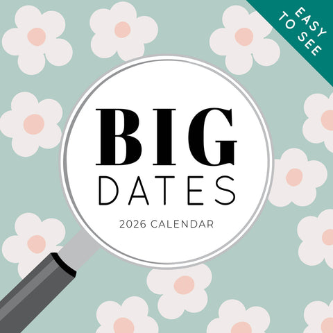 Big Dates Easy To See 2026 Calendar Cover