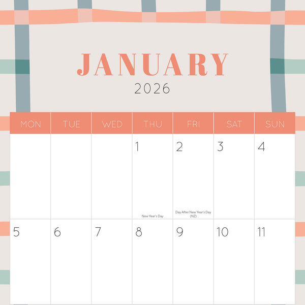 Big Dates Easy To See 2026 Calendar Internal Image