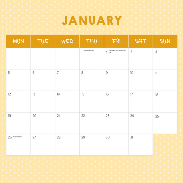 Cats In Small Places 2026 Calendar January