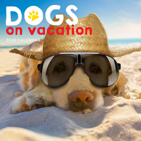 Dogs On Vacation 2026 Calendar Cover
