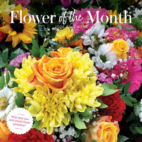 Flower Of The Month 2026 Calendar Cover