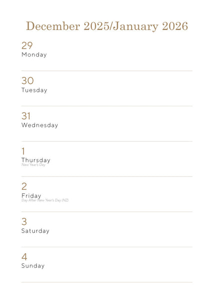 Australian Country Gardens 2026 Diary January