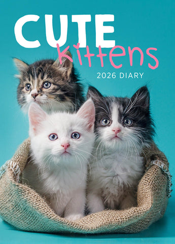 Cute Kittens 2026 Diary Cover