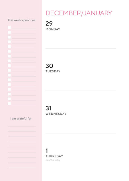 Weekly Planner 2026 Diary Internal Image