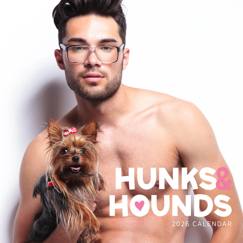 Hunks And Hounds 2026 Calendar Cover