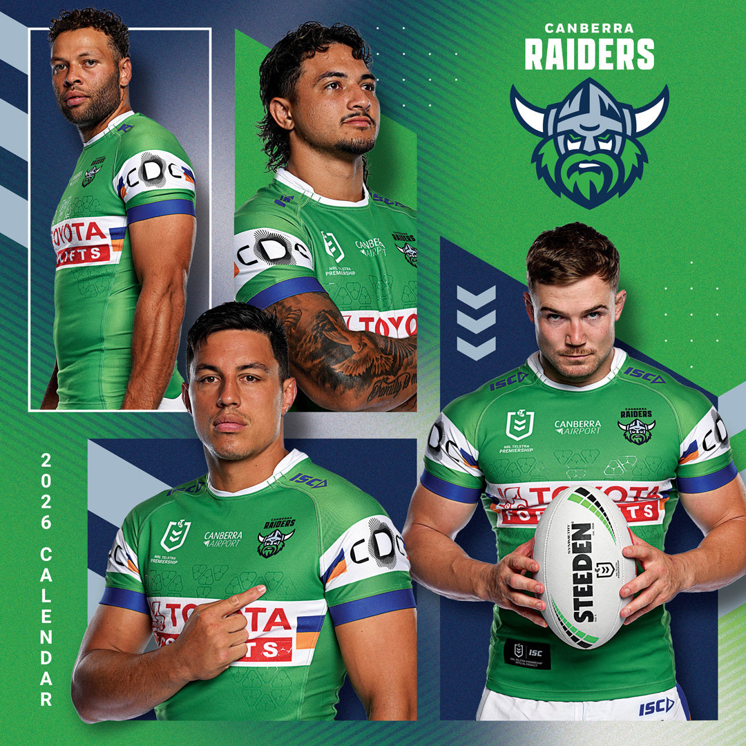 Nrl Canberra Raiders 2026 Calendar Cover