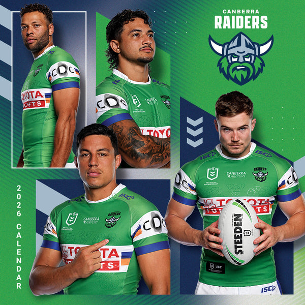Nrl Canberra Raiders 2026 Calendar Cover